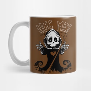 Grim Reaper with Point Scythe - Free Hugs Mug